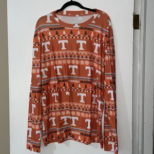 Tennessee‎ Volunteers Tacky Ugly Sweater Holiday Men's Pajama Top Sz XL